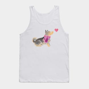 Watercolour Swedish Vallhund Tank Top